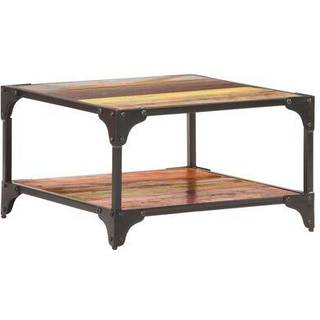 sofabord 60x60x35 cm massivt genbrugstræ