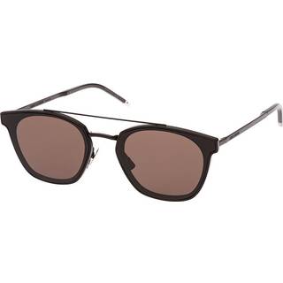 SAINT LAURENT Unisex SL 28 METAL 001 Solbriller Metal Sort Grå Firkantet Normal Antiblænding