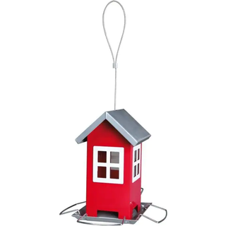 Trixie Fuglefoderautomat med Beskyttende Tag Rød 20cm 1000ml
