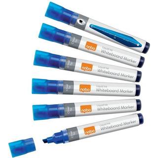 Nobo whiteboard marker skrå spids 4 mm hurtigttørrende blæk, pakke/10 stk. Grøn