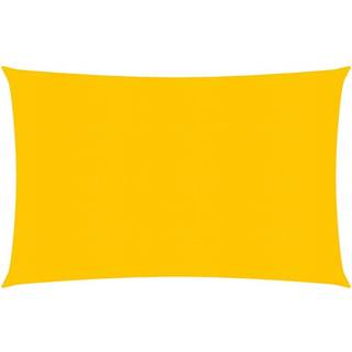 solsejl 3x4,5 m 160 g/m² HDPE gul