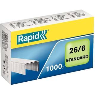 Rapid Hæfteklammer 26/6 galv. standard æsk/20000 stk
