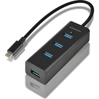 AXAGON HUE-S2C - hub - 4 ports USB hub - USB 3.2 - 4 ports - Sort