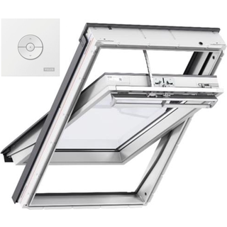 Velux vippe. hvidmalet Integra GGL MK04 206821 78x98 3-lags lavenergirude elektrisk