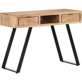 Skrivebord 107X45X79 Cm Massivt Akacietræ Med Naturlige Kanter