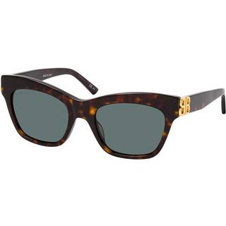Balenciaga Kvinde BB0132S 002 Solbriller Acetat Havana Grøn Cat Eye Normal