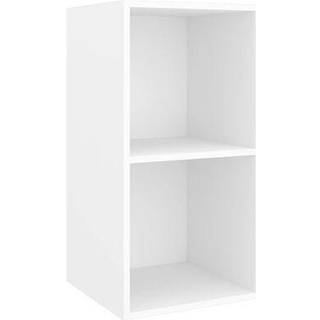 væghængt tv-bord 37x37x72 cm konstrueret træ grå højglans