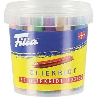 Oliekridt 32stk assorteret i bøtte