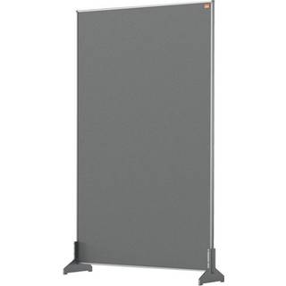 Nobo Pro bordafskærmning 60x100cm med grå filtoverflade