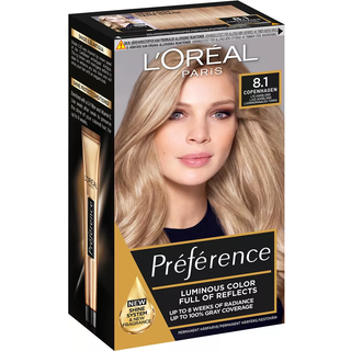 L'oréal paris préférence luminous cool blondes full of reflects 8.1 copenhagen light ash blonde