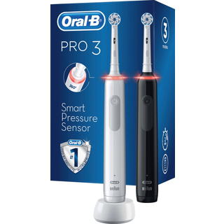 Oral-b El-tandbørste Pro 3 3900 Duo - Sort / Pink