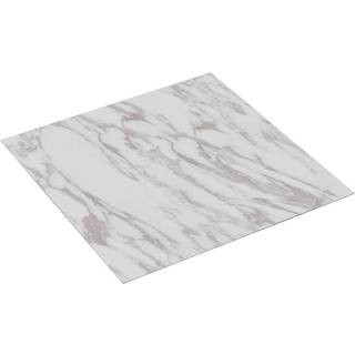 selvklæbende PVC-gulvbrædder 5,11 m² hvid marmor