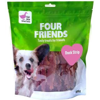 FourFriends Hundegodbidder - Duck Strip / 400 g