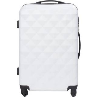 Kuffert tilbud - Hardcase - Str. Medium - Diamant hvid - Smart rejsekuffert