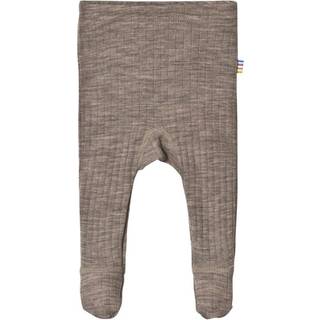 Leggings i brun uld med fødder