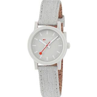 Mondaine Essence Quartz Grey Dial Grey Textile Strap Ladies Watch MS1.32170.LK