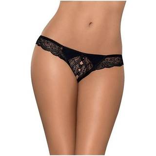 Obsessive Miamor - stilfuld, åben blonde g-streng til kvinder (sort) - L/XL