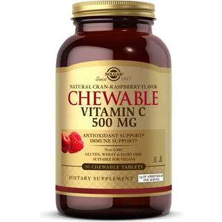 Solgar Vitamin C 500 mg tyggetabl. (Tranebær/Hindbær)