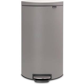 Brabantia Flatback Pedalspand 30 Liter med Soft Close - Mineral Concrete Grey