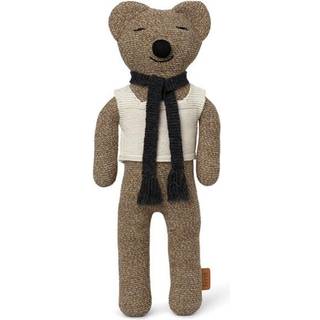 Ferm Living Kids Roy Teddy Plysdyr 40 x 20 Cm Merinould - Legetøj Merino Uld Beige - 1104263416