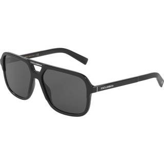 Dolce & Gabbana Mand DG4354 501/87 Occhiali da sole Acetat Sort Grå Firkantet Normal
