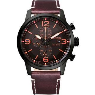Citizen CA0745-11E Sort/Læder Ø43 mm