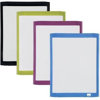 WB Dry-Erase 22x28cm magnetisk med plastikramme, 6stk. 1903816