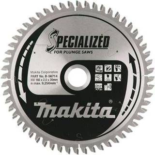 Rundsavsklinge til aluminium Makita; 165x2x20,0 mm; Z56; -3°