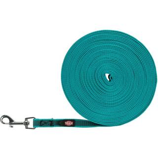 Trixie Tracking leash rubberised S-M: 10 m/15 mm - black