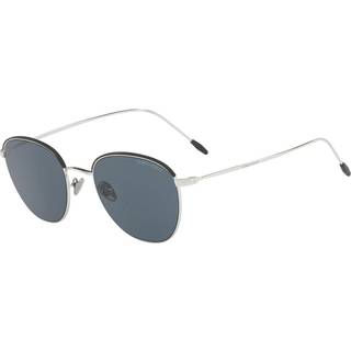 Giorgio Armani Mand AR6048 301587 Solbriller Stål Sølv Grå Firkantet Normal