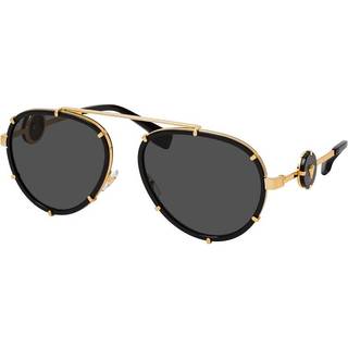 Versace Kvinde VE2232 143887 Solbriller Metal Sort Grå Pilot Normal