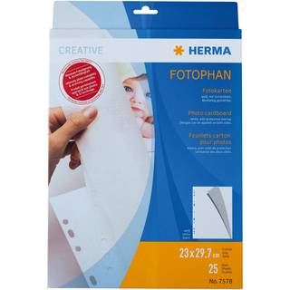 Herma Photo cardboard white 23x29,7cm 25 sheets