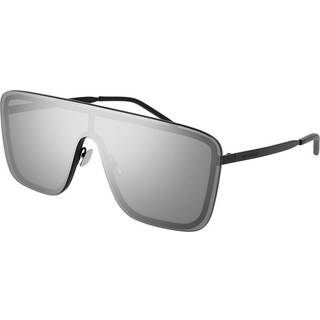 SAINT LAURENT Unisex SL 364 MASK 003 Solbriller Metal Sort Sølv Firkantet Normal Spejl