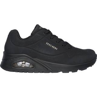 Skechers Skechers Dark Black Womens Standard Fit Uno Trainers