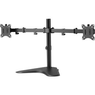 DIGITUS DA-90401 stand - for 2 monitors / curved monitors - matte black