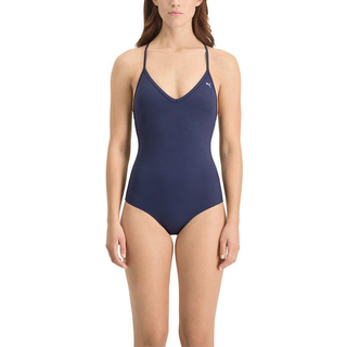Puma V-Neck Padded Swimsuit - Navy-2 - Medium