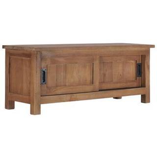 tv-skab 90 x 30 x 35 cm massivt teaktræ