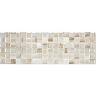 Kakel Smila Vit-Brun Mix Blank 20x60 cm
