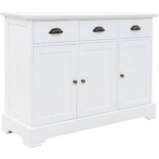 skænk med 3 låger 105x35x77,5 cm MDF og fyrretræ