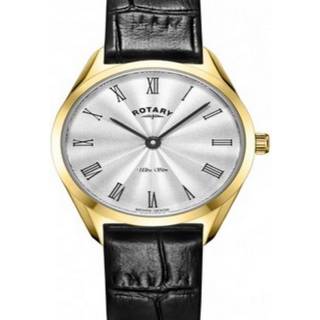 Rotary LS08013/01 Ultra Slim Black Leather Strap Watch - W64102