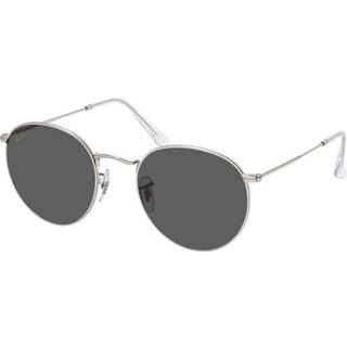 Ray - Ban Mand RB3447 ROUND METAL 9198B1 Solbriller Metal Sølv Grå Rund Normal