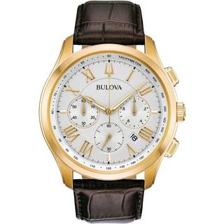 Bulova 97B169 Hvid/Læder Ø45 mm