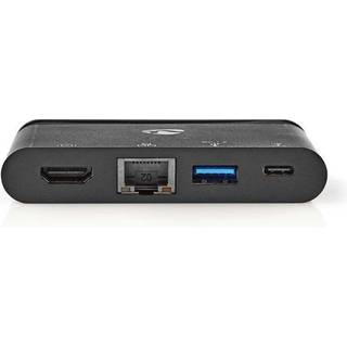 Nedis TCARF260BK - docking station - USB-C - HDMI - 1GbE