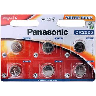 Panasonic CR2025 3V Lithium 6stk