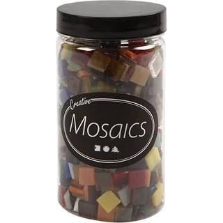 Glasmosaik 10x10 mm - Kreativ dekoration til hjemmet