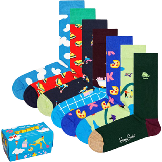 Happy socks 7-pak 7-Day Gift Box - Blue/Red - Str 41/46