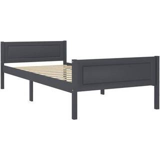 sengeramme uden madras massivt fyrretræ 90x200 cm hvid