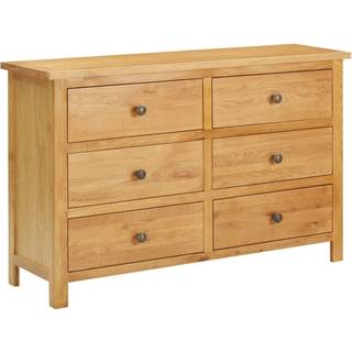 kommode 105x33,5x73 cm massivt egetræ