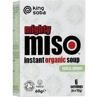 King soba Instant Miso suppe Ø Tofu & Ingefær - 60g