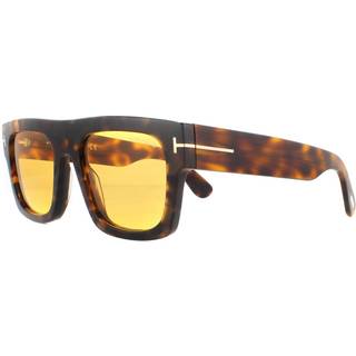 TOM FORD Mand FT0711 FAUSTO 56E Solbriller Acetat Havana Brun Firkantet Normal